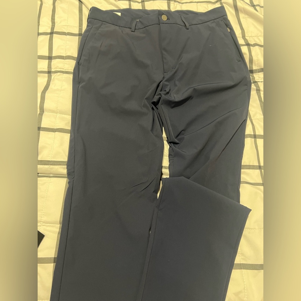 Calvin Klein Dark Blue Slim Fit Trousers